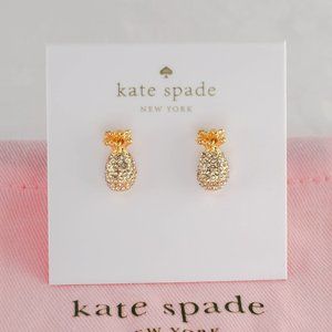 Kate Spade Pineapple Stud Earrings (with Dust Bag) Brand New